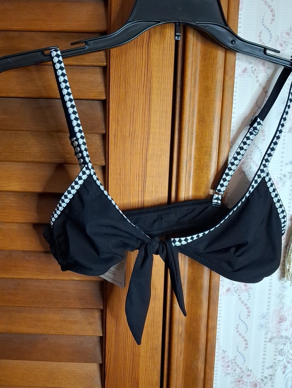 lemlem by liya kebede Sophia Tie Front Top Black White NWT - XS